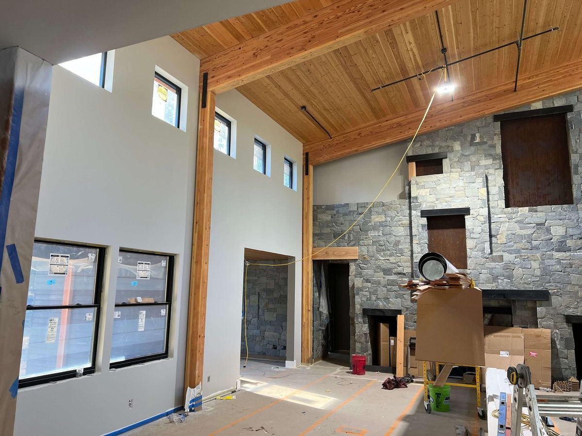 Interior repair and finishing after water damage restoration